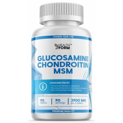 Health Form Glucosamine Chondroitin + MSM  90 