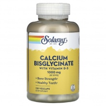  Solaray Calcium Bisglycinate + D3 1000  120 