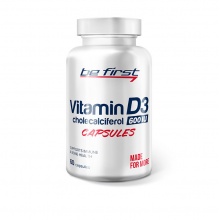 Витамины Be First  vitamin D3 600 IU  60 капсул