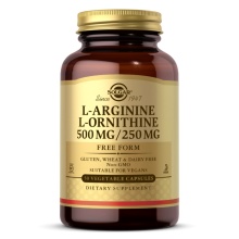  Solgar - L-Arginine 500 mg  L-Ornitine 250 mg 50 