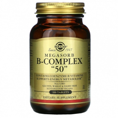  Solgar Megasorb B-Complex "50"  100 